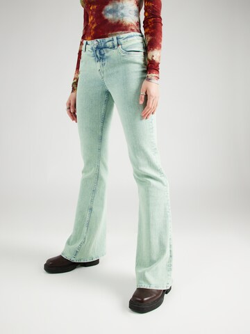 Monki Flared Jeans in Blue: front