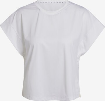 T-shirt fonctionnel 'Studio' ADIDAS PERFORMANCE en blanc : devant