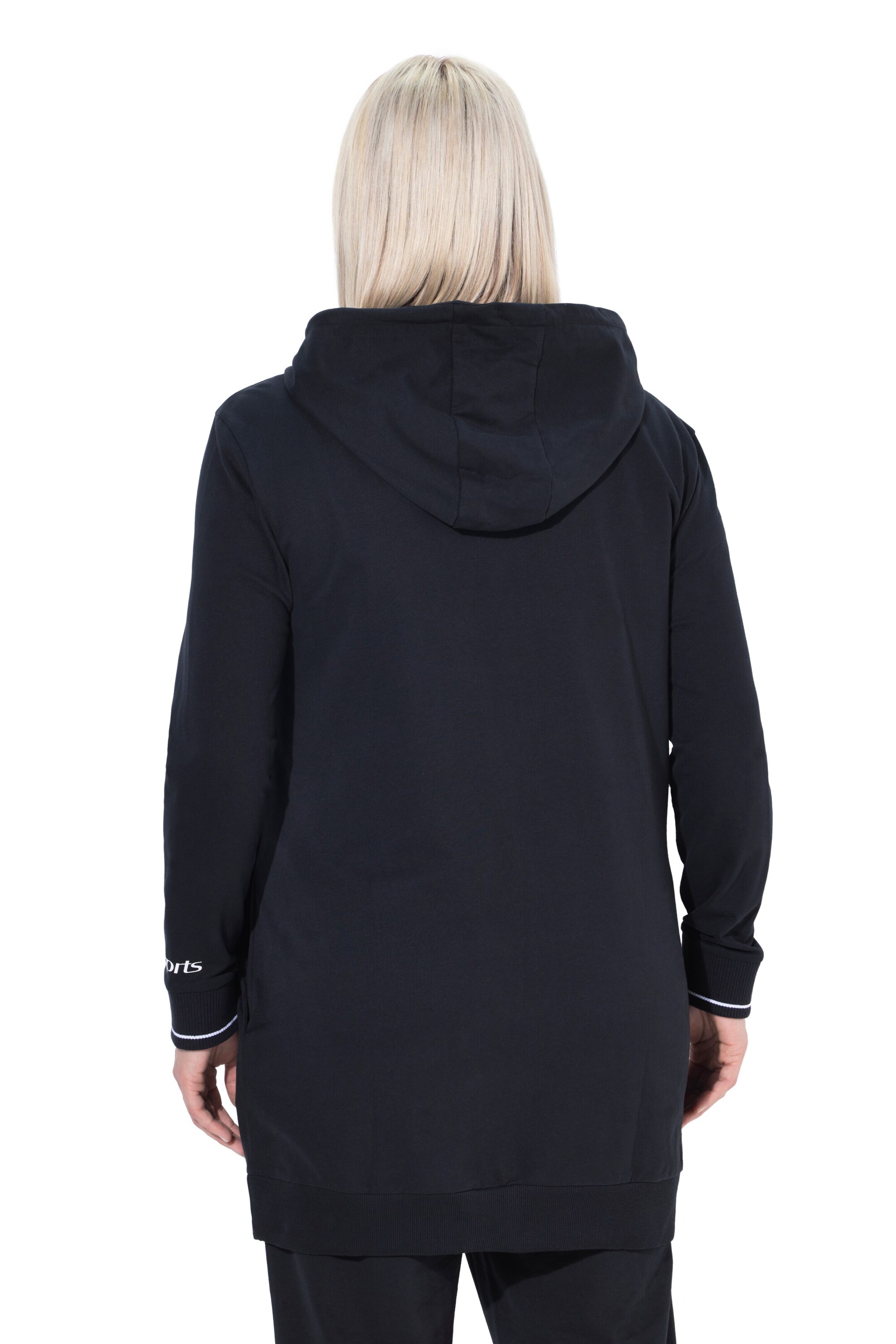 Ulla Popken Sweatvest in Zwart