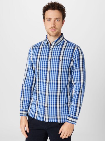 TOMMY HILFIGER Regular Fit Hemd in Blau: predná strana