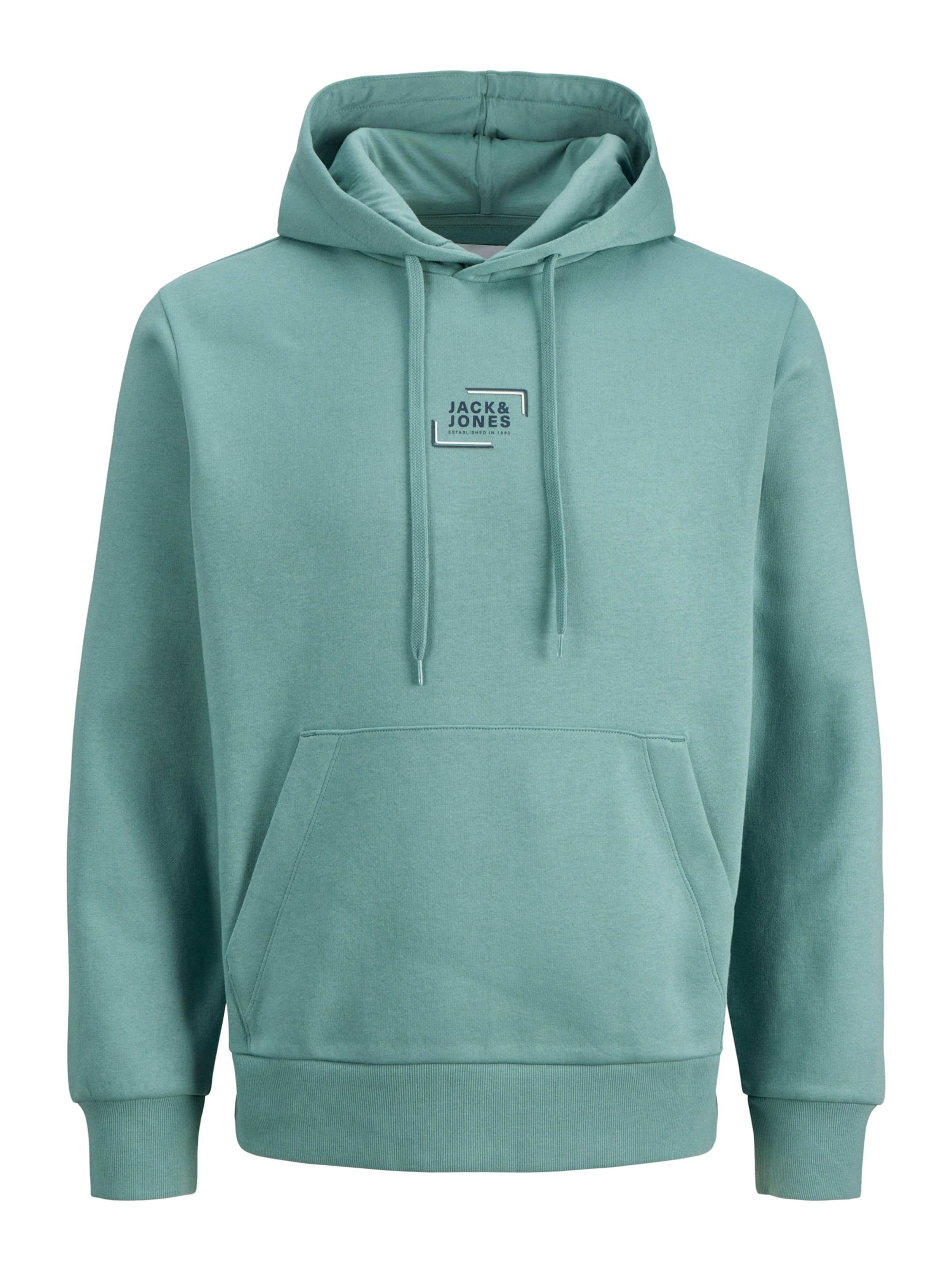 JACK & JONES Sweatshirt 'JJECORP' i grøn: forside