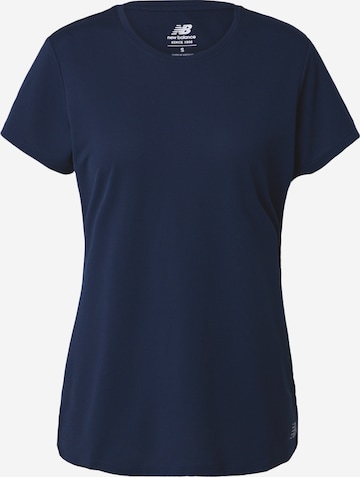 T-shirt fonctionnel new balance en bleu : devant