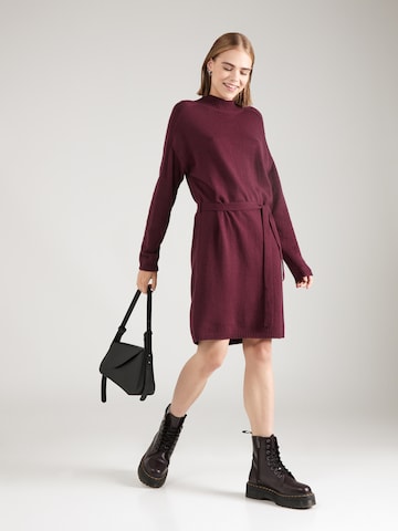 ONLY Knitted dress 'LEVA' in Red