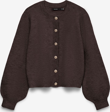 Vero Moda Petite Strickjacke 'VMHAZEL' in Braun: Vorderseite