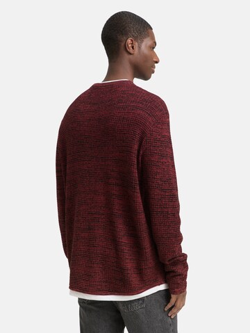TOM TAILOR DENIM Sweater in Red