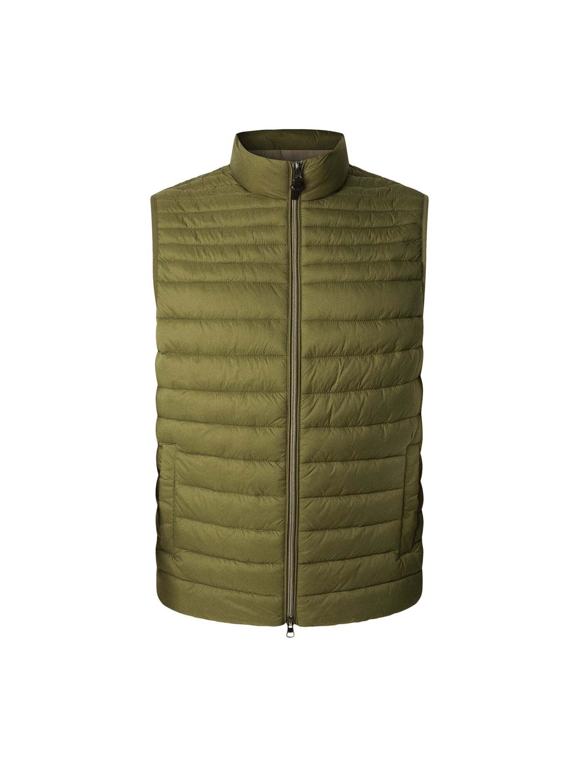 Hackett London Weste 'Ultra' in Grün: Vorderseite