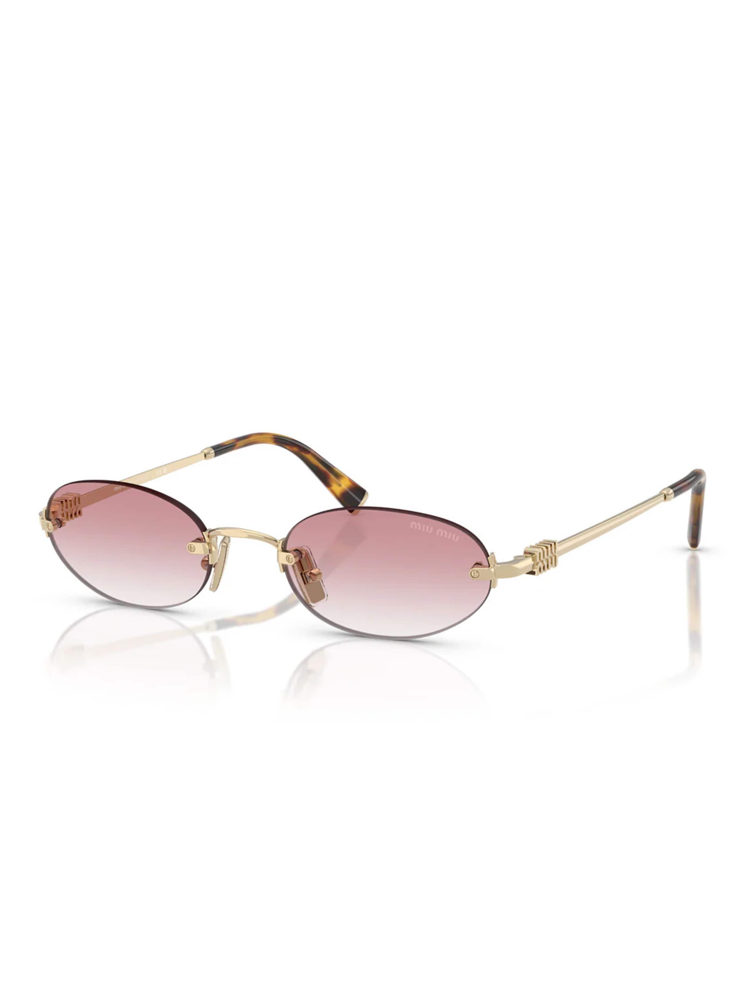 Miu Miu Sunglasses 'Miu Miu Occhiali da Sole MUA54S ZVN70O Oro/Rosa Sfumato Donna' in Gold: front