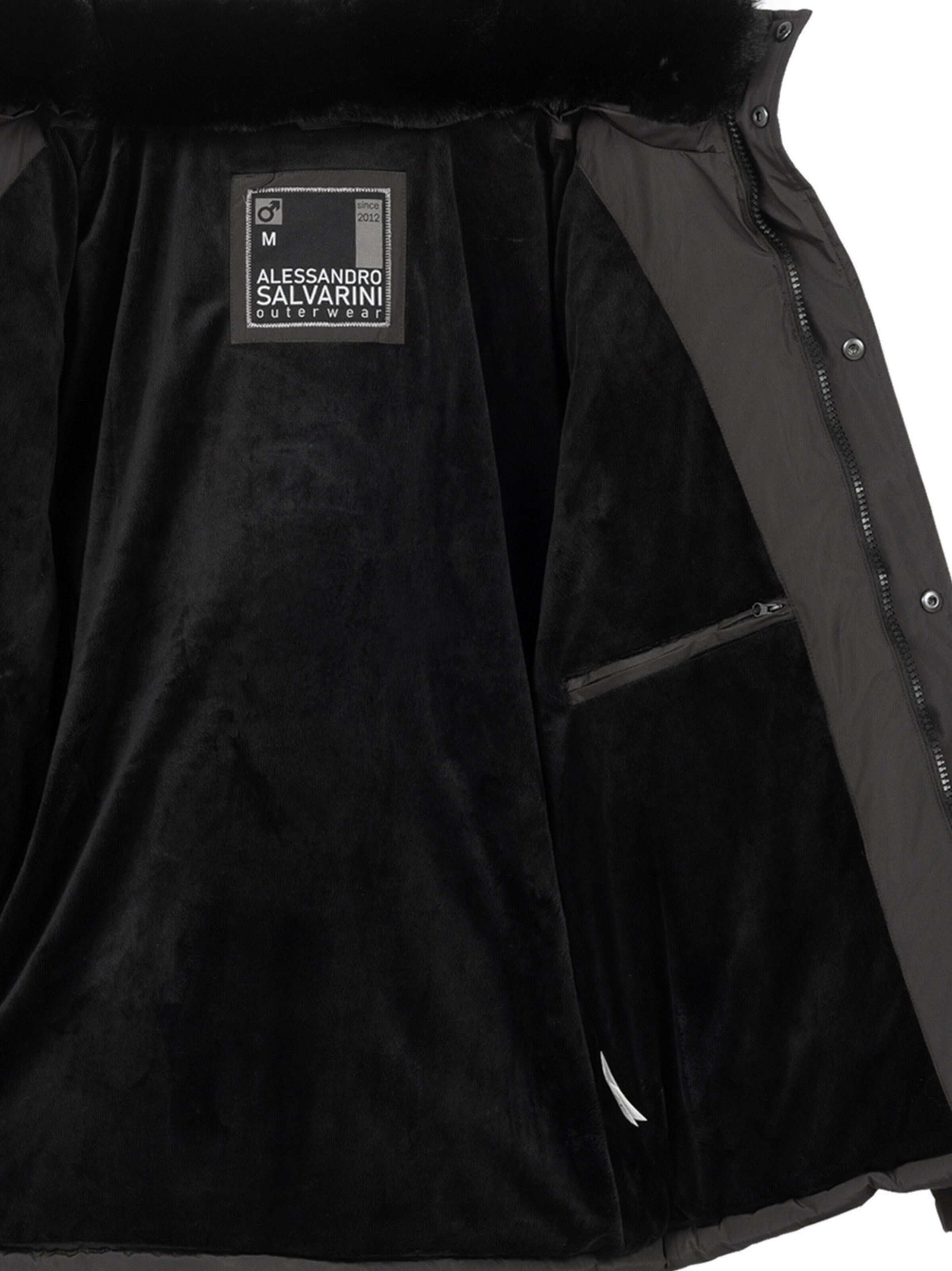 Alessandro Salvarini Winterjas in Grijs