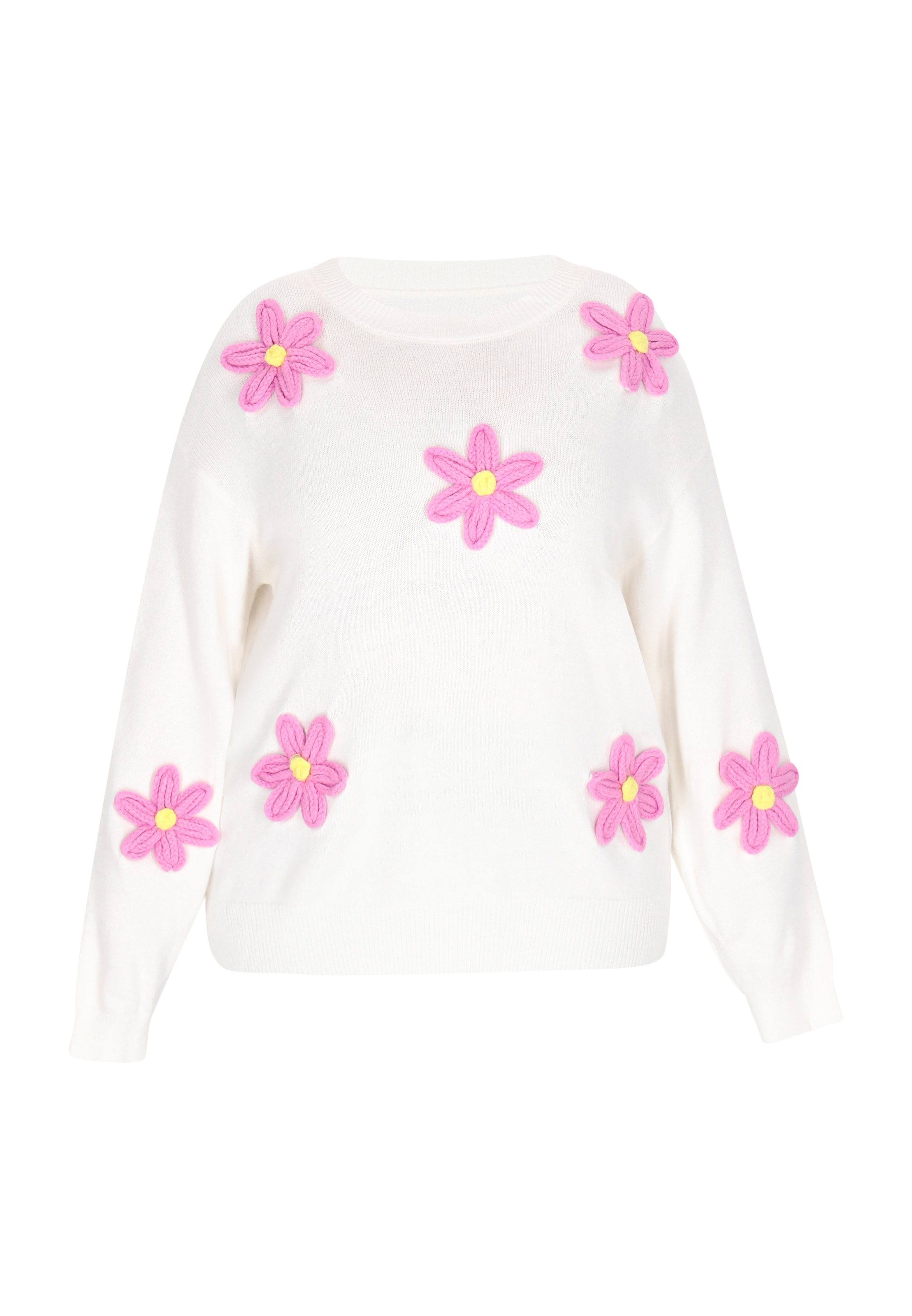 swirly - Jersey en blanco: frente