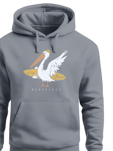 Neverless Sweatshirt 'Pelikan' in Grey