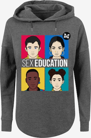 Sweat-shirt 'Sex Education Teen Netflix TV Series' F4NT4STIC en gris : devant