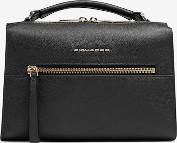 Piquadro Shoulder Bag in Black: front