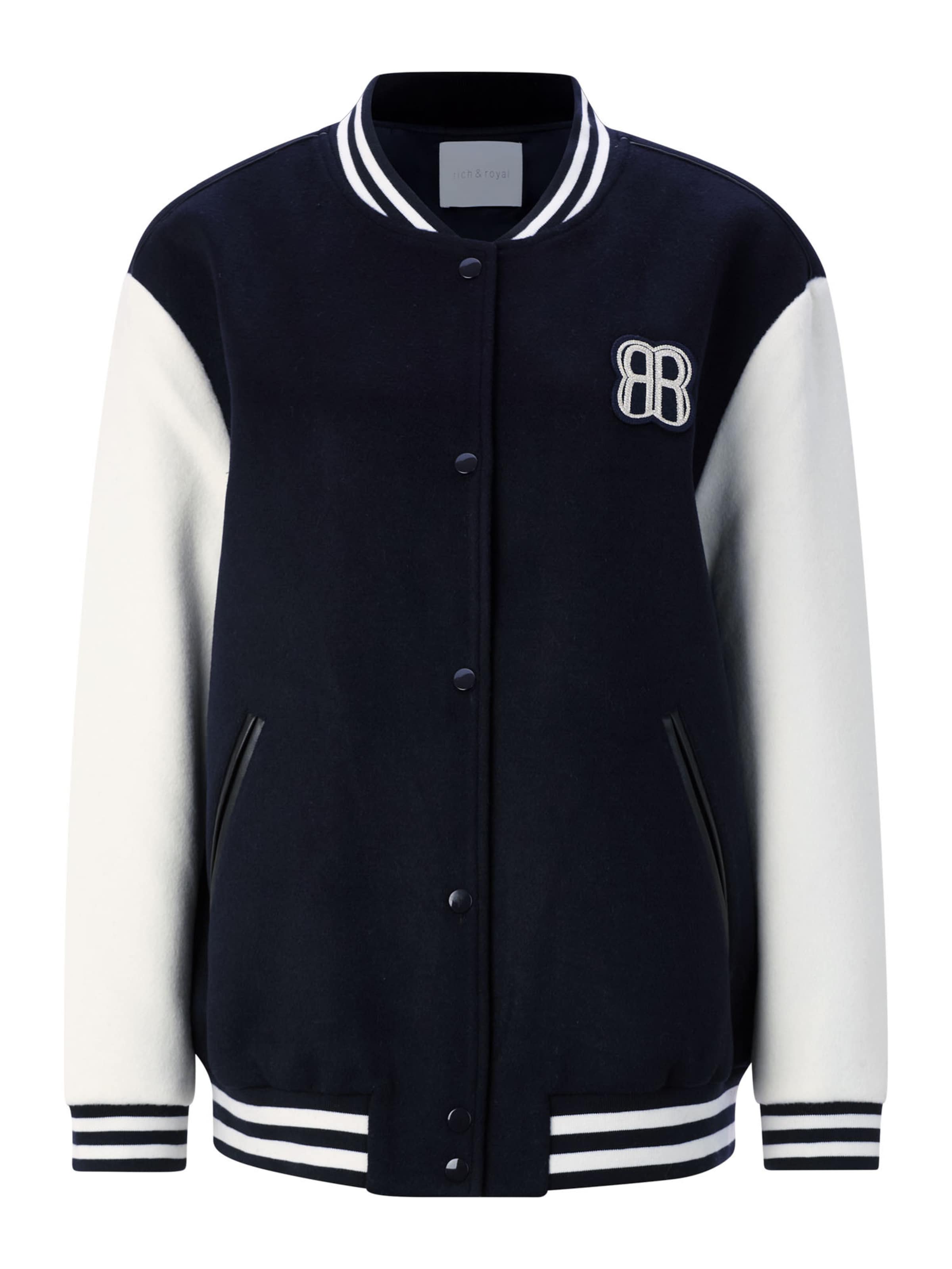 Rich & Royal Übergangsjacke in Weiß: Vorderseite