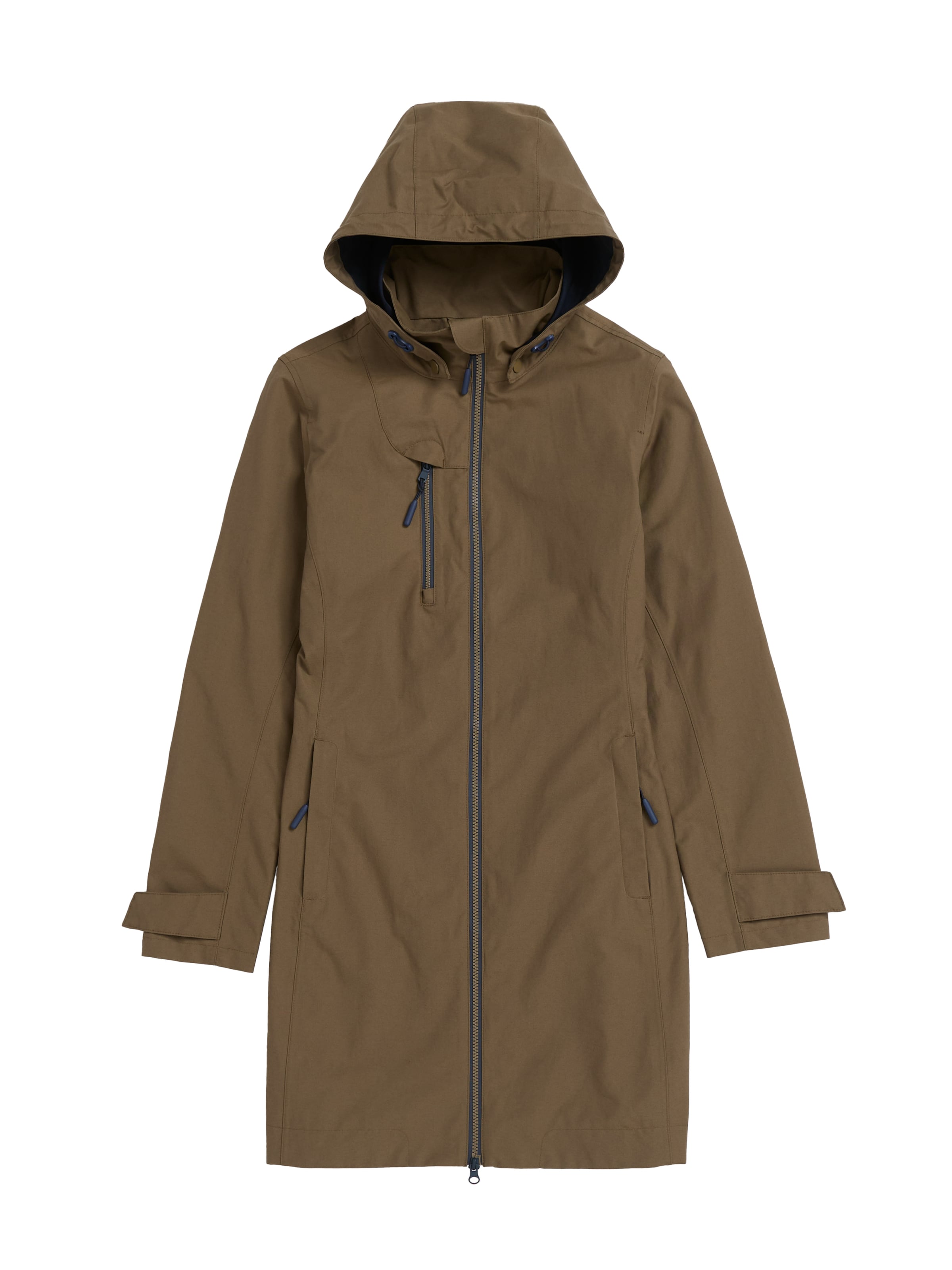 Seasalt Cornwall - Abrigo de entretiempo 'Coverack' en verde: frente