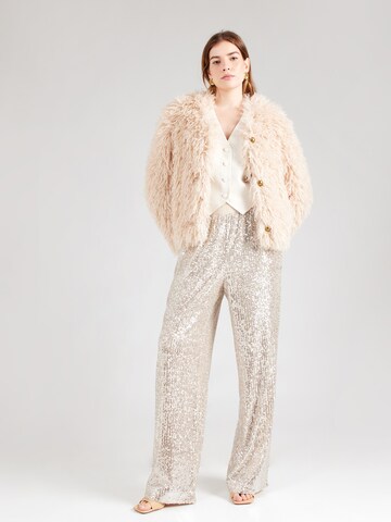 BOSS Wide leg Broek 'C_Tilloi' in Beige