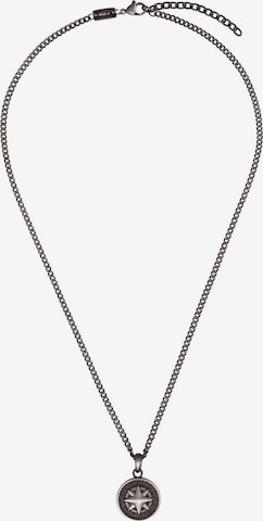 s.Oliver Necklace 'Kompass' in Silver: front