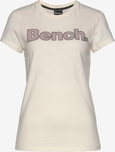 BENCH T-Krekls 'Leora', krāsa - pūderis / melns / gandrīz balts, Preces skats