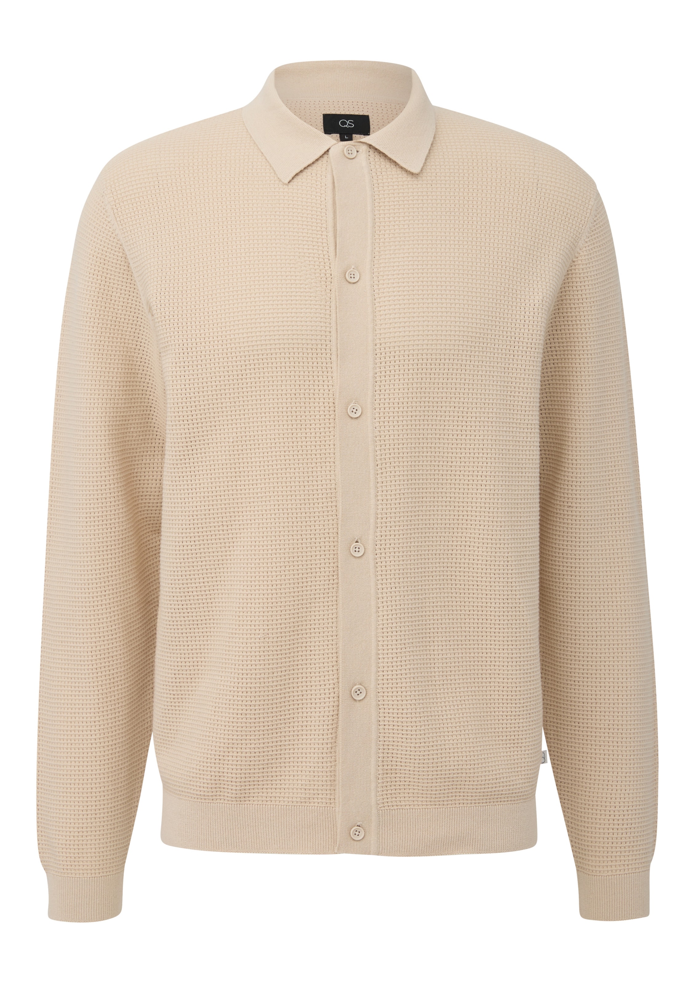 QS Vestes en maille en beige, Vue avec produit