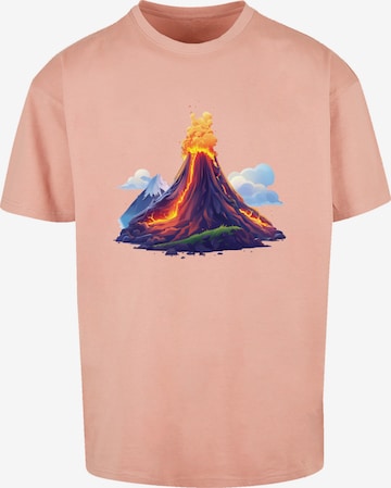 F4NT4STIC T-Shirt 'Vulkanausbruch' in Beige: Vorderseite