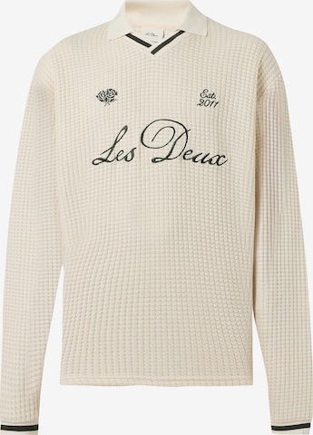 Les Deux - Sudadera en beige: frente