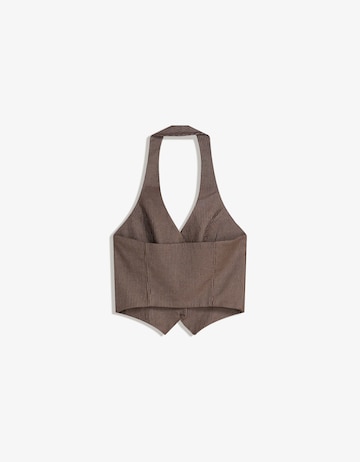 Bershka Suit vest in Brown