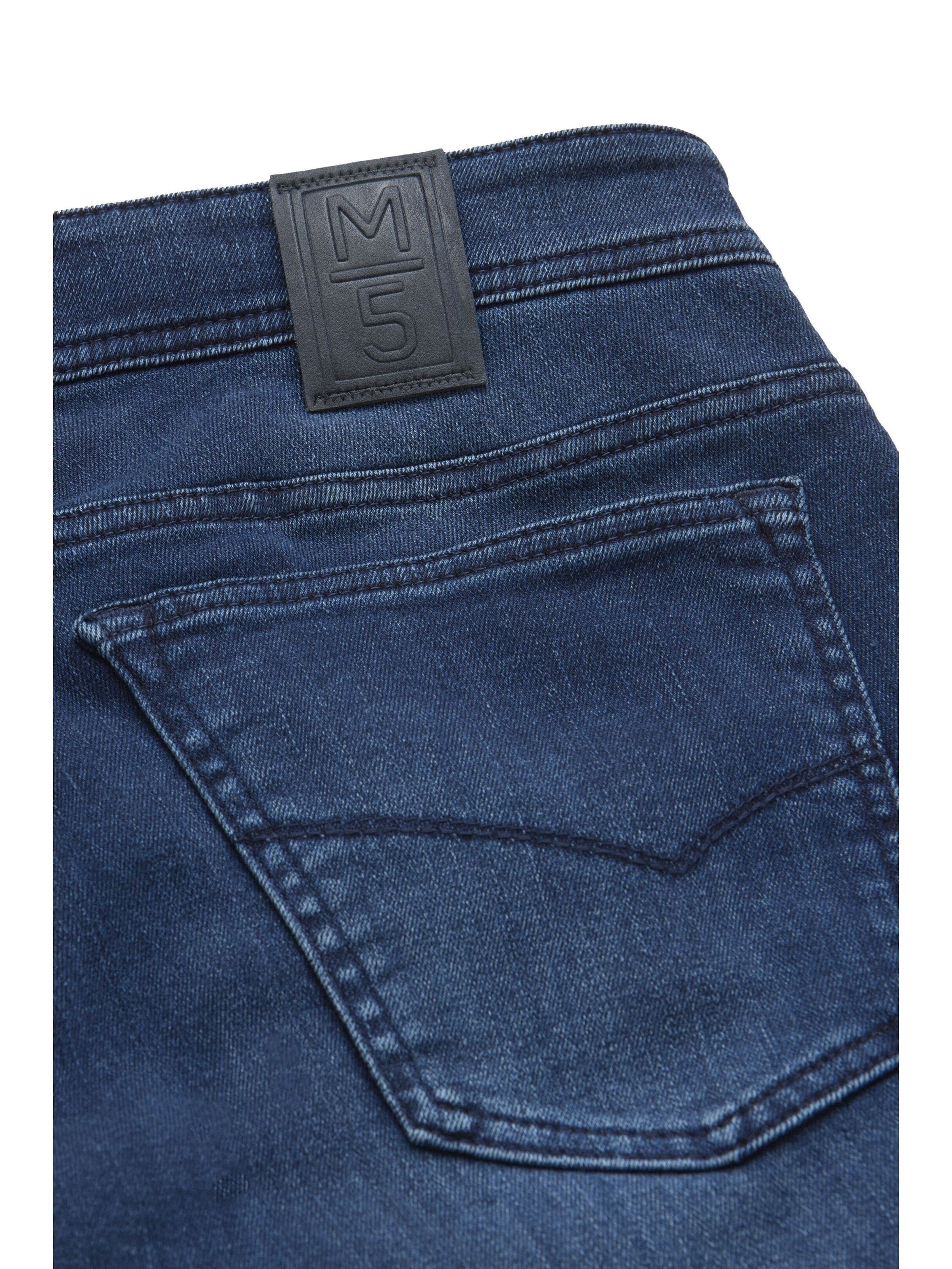 MEYER Loosefit Chinohose 'M5 Five 9-6294', Thermo in Blau