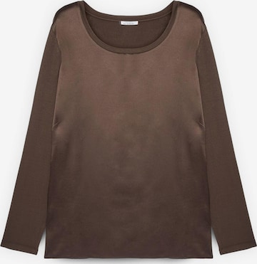 Camicia da donna di Fiorella Rubino in marrone: frontale