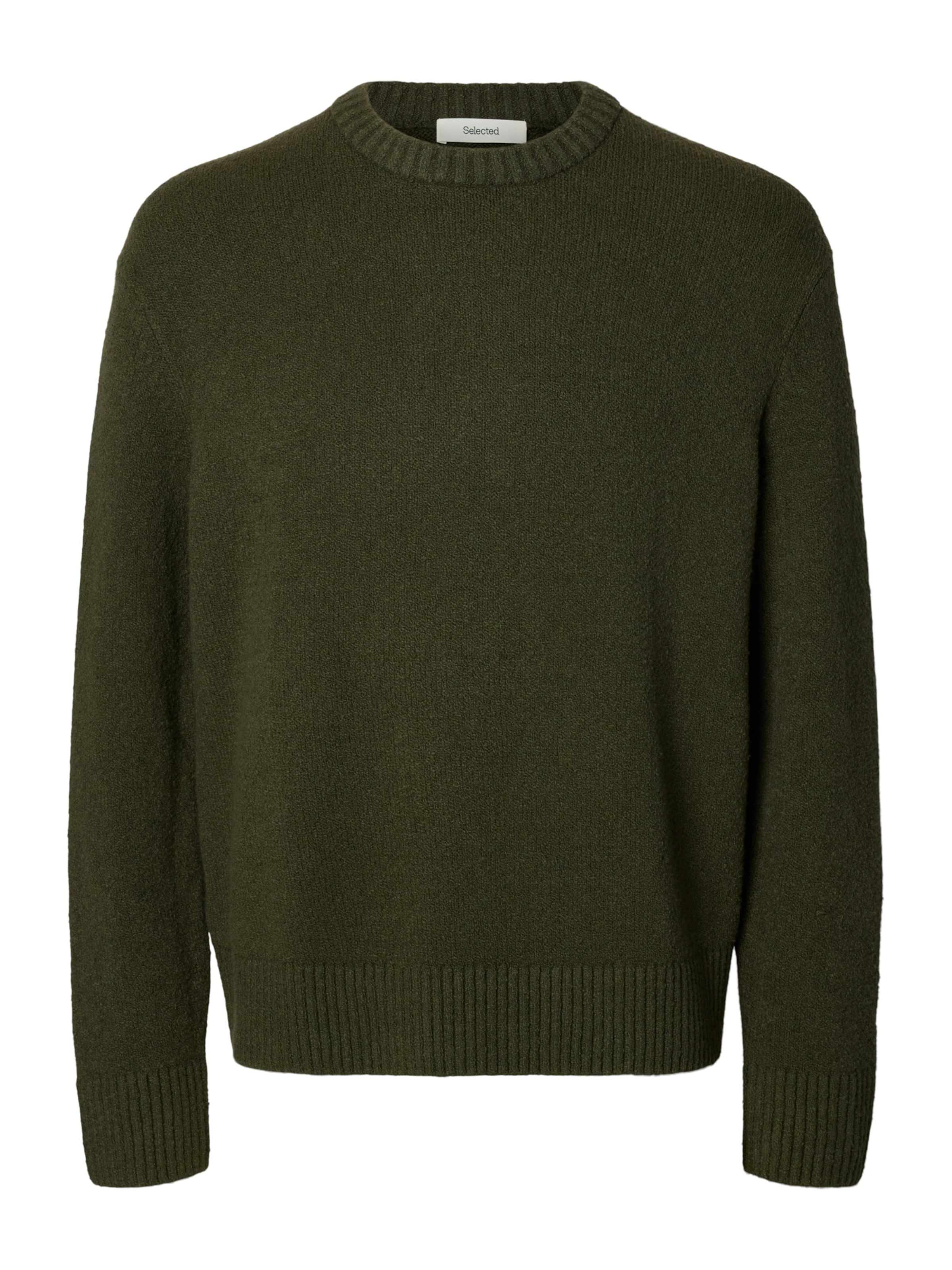 SELECTED Sweter 'SLHALEX' w kolorze zielony: przód