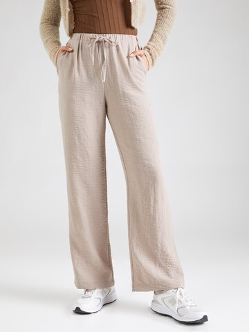 Wide Leg Pantalon 'MADDIE' PIECES en gris : devant