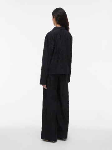 Wide Leg Pantalon ROUGE EDIT en noir