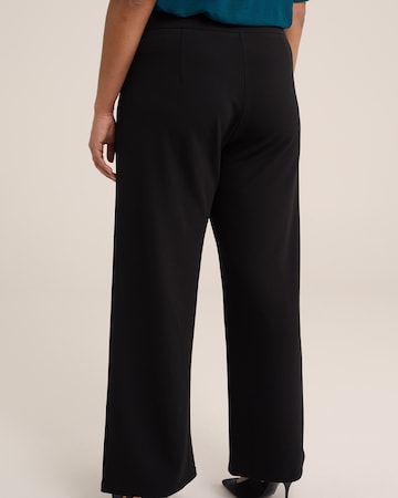 WE Fashion Regular Broek in Zwart