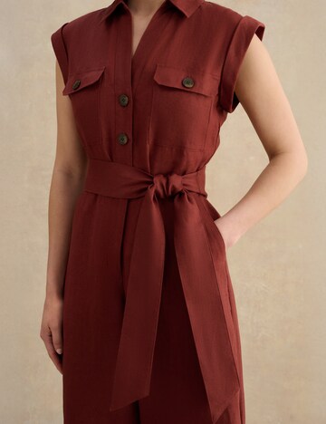 Hobbs London Jumpsuit in Brown: front