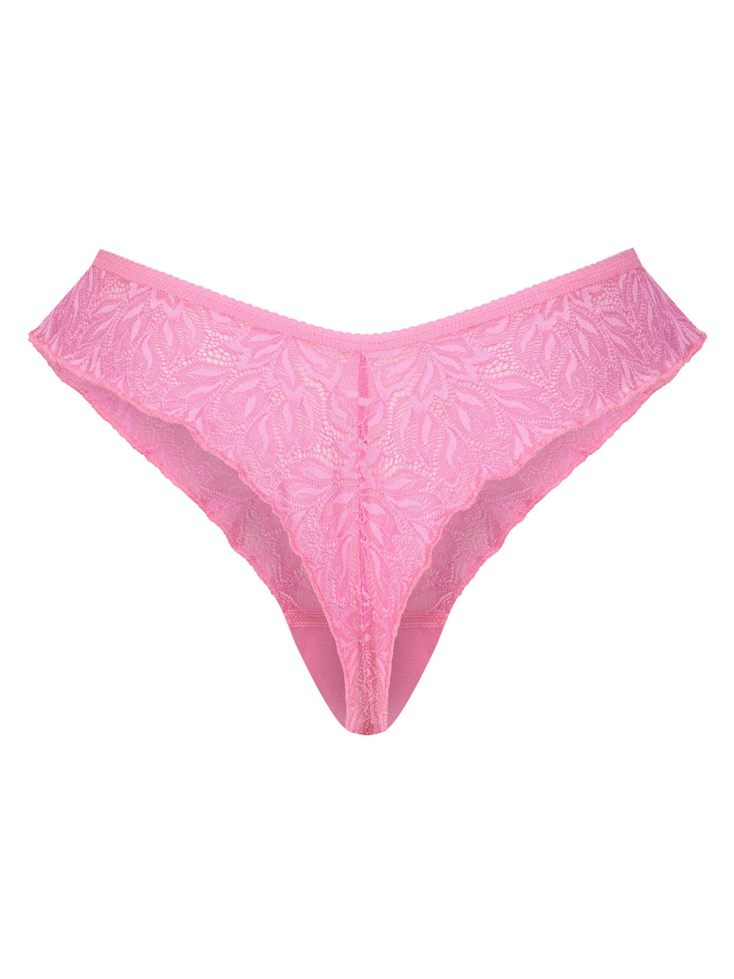 Erlich Textil - Tanga 'Iconic Lace' em rosa