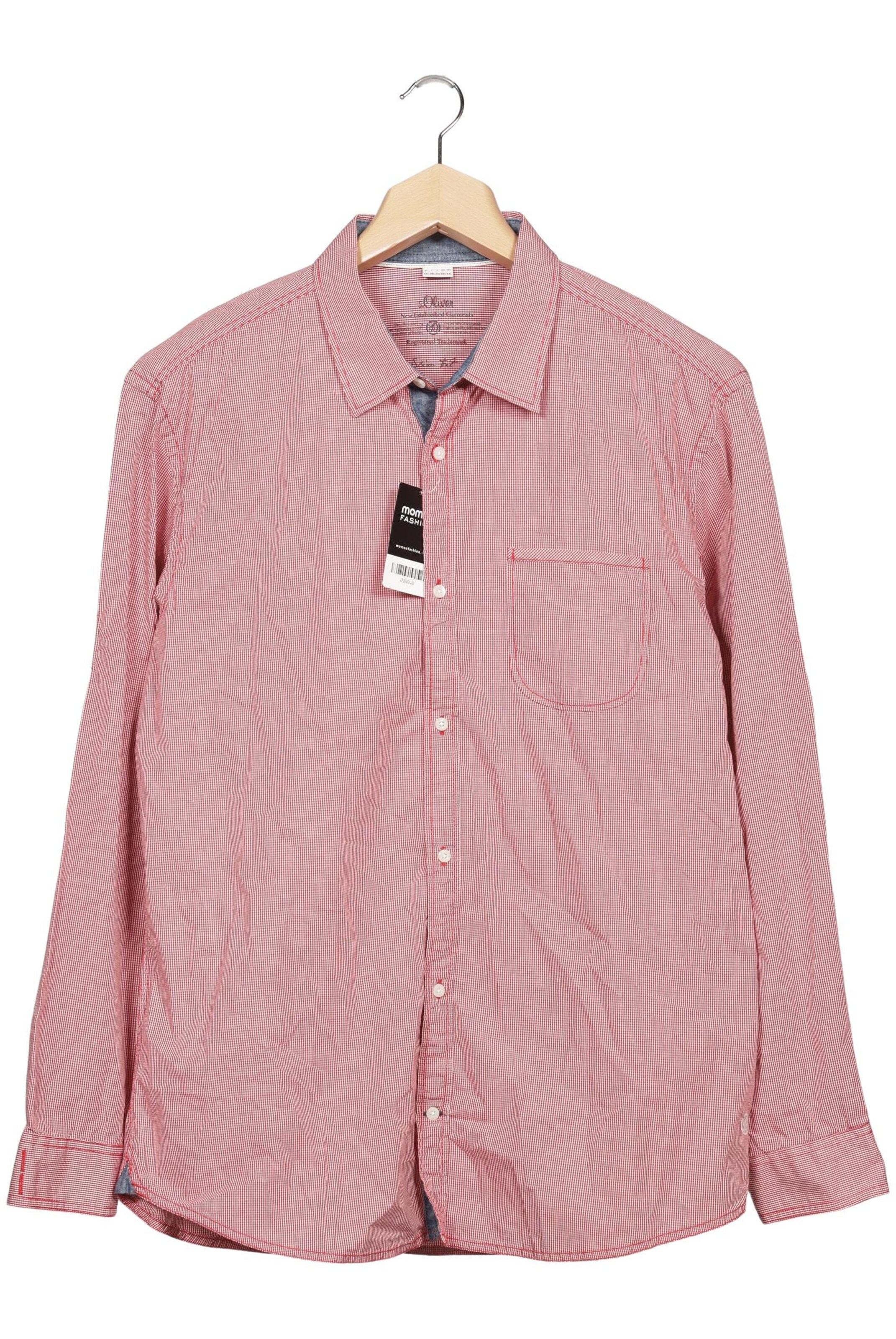 s.Oliver Button Up Shirt in XXL in Red: front