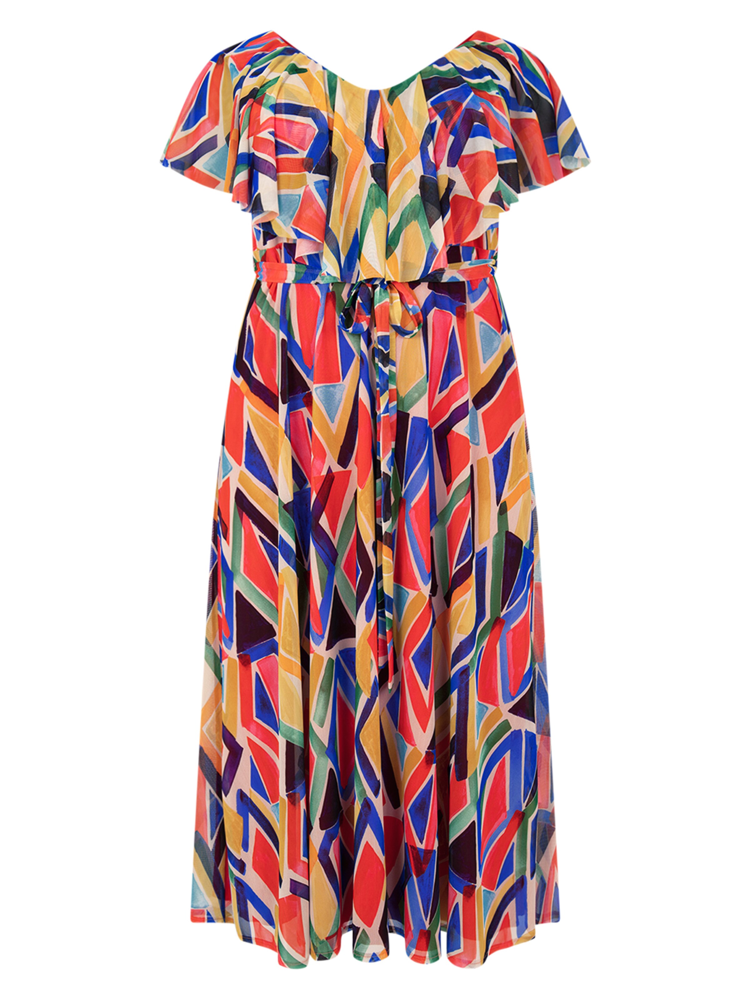 YOEK Jurk in Gemengde kleuren: voorkant