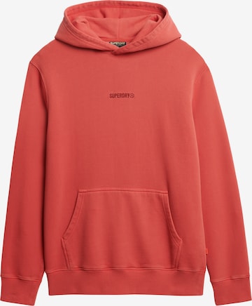 Sweat-shirt Superdry en rouge : devant