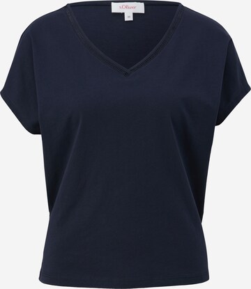 s.Oliver Shirt in Blauw: voorkant