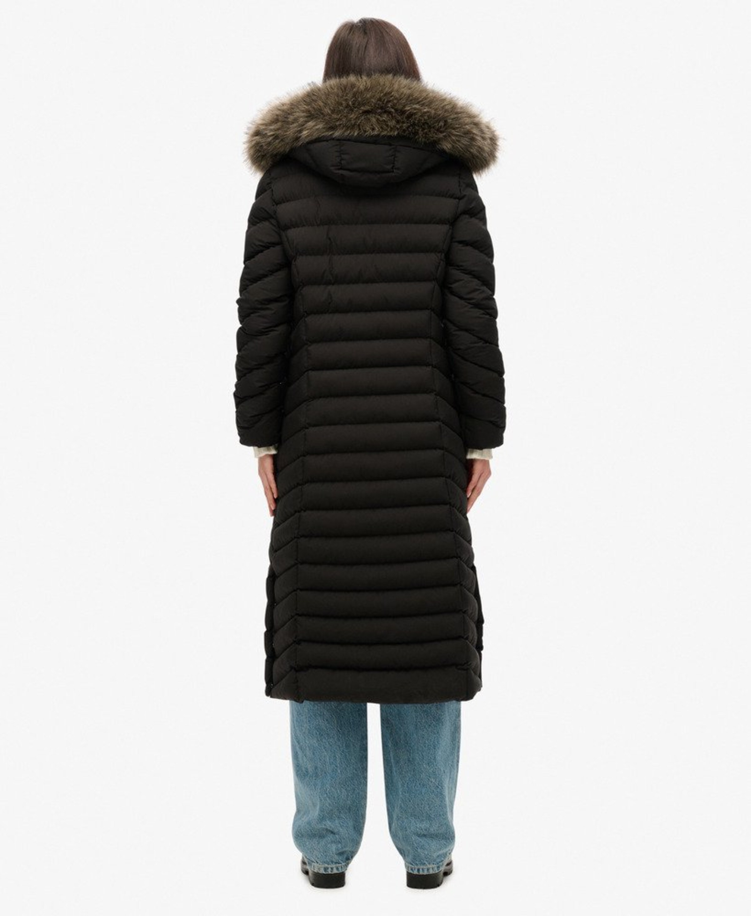Superdry Wintermantel 'Fuji' in Zwart