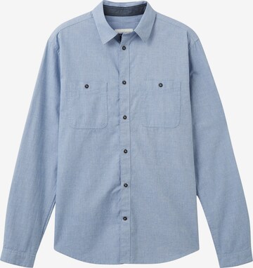 TOM TAILOR Regular fit Button Up Shirt in Blue: front