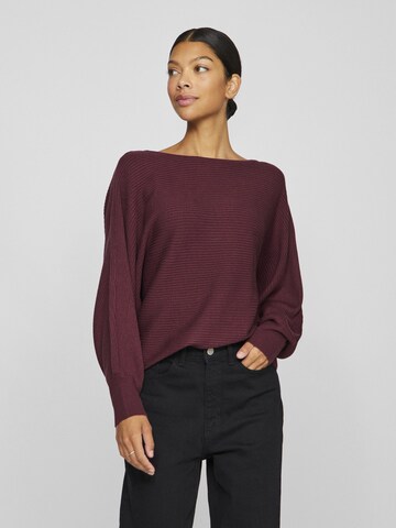 VILA Sweater in Red: front