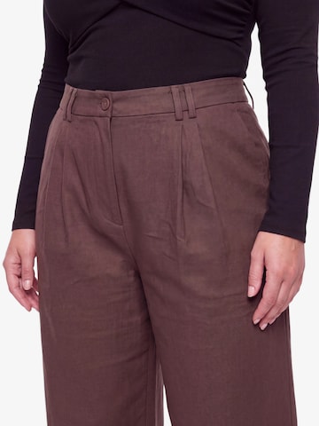 CITA MAASS Wide Leg Bukser i brun