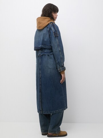 Pull&Bear Between-Seasons Coat in Blue