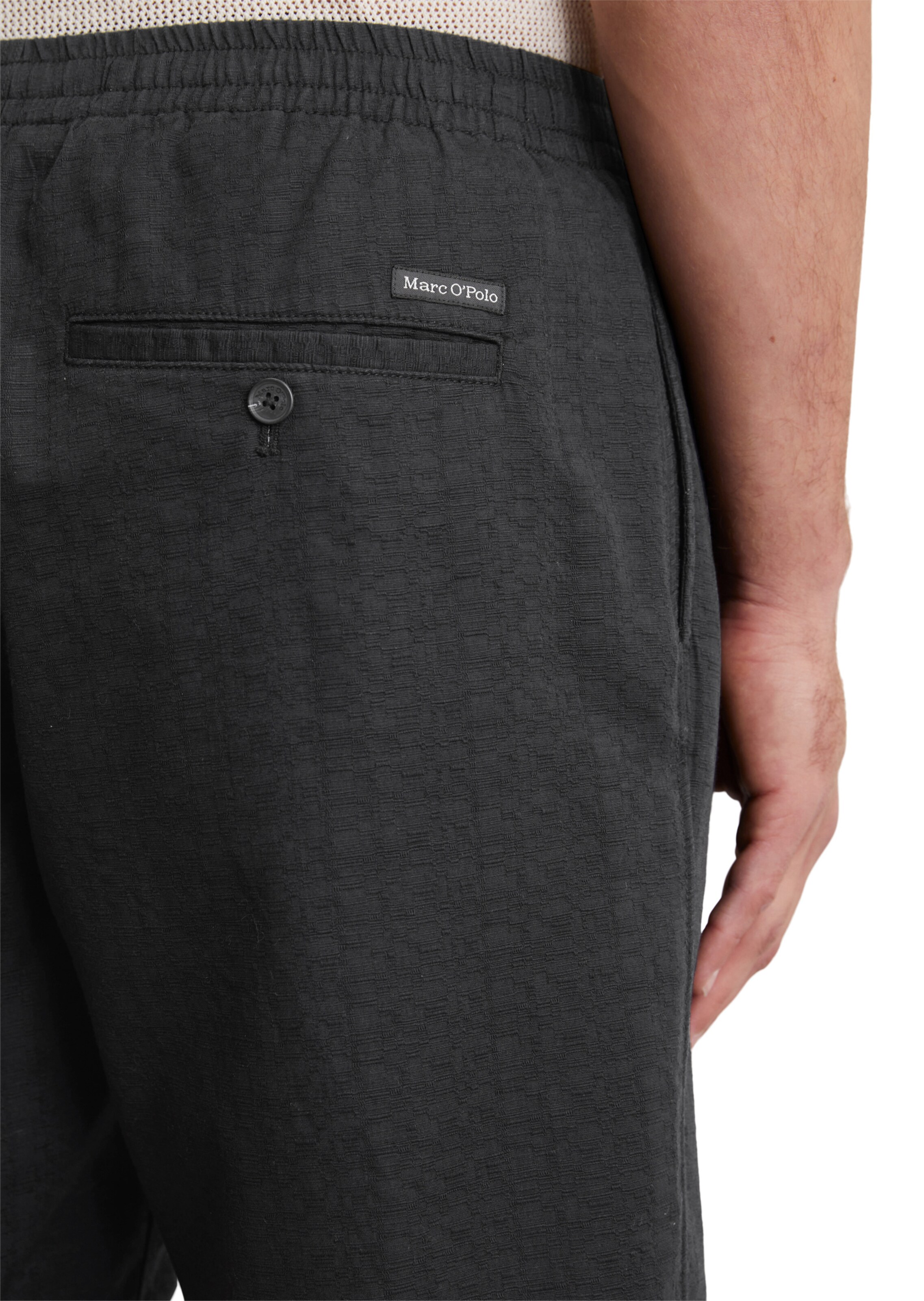 Marc O'Polo Regular Pants 'Eksjö' in Black