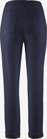 STEHMANN Slimfit Hose 'Sylvia' in Blau