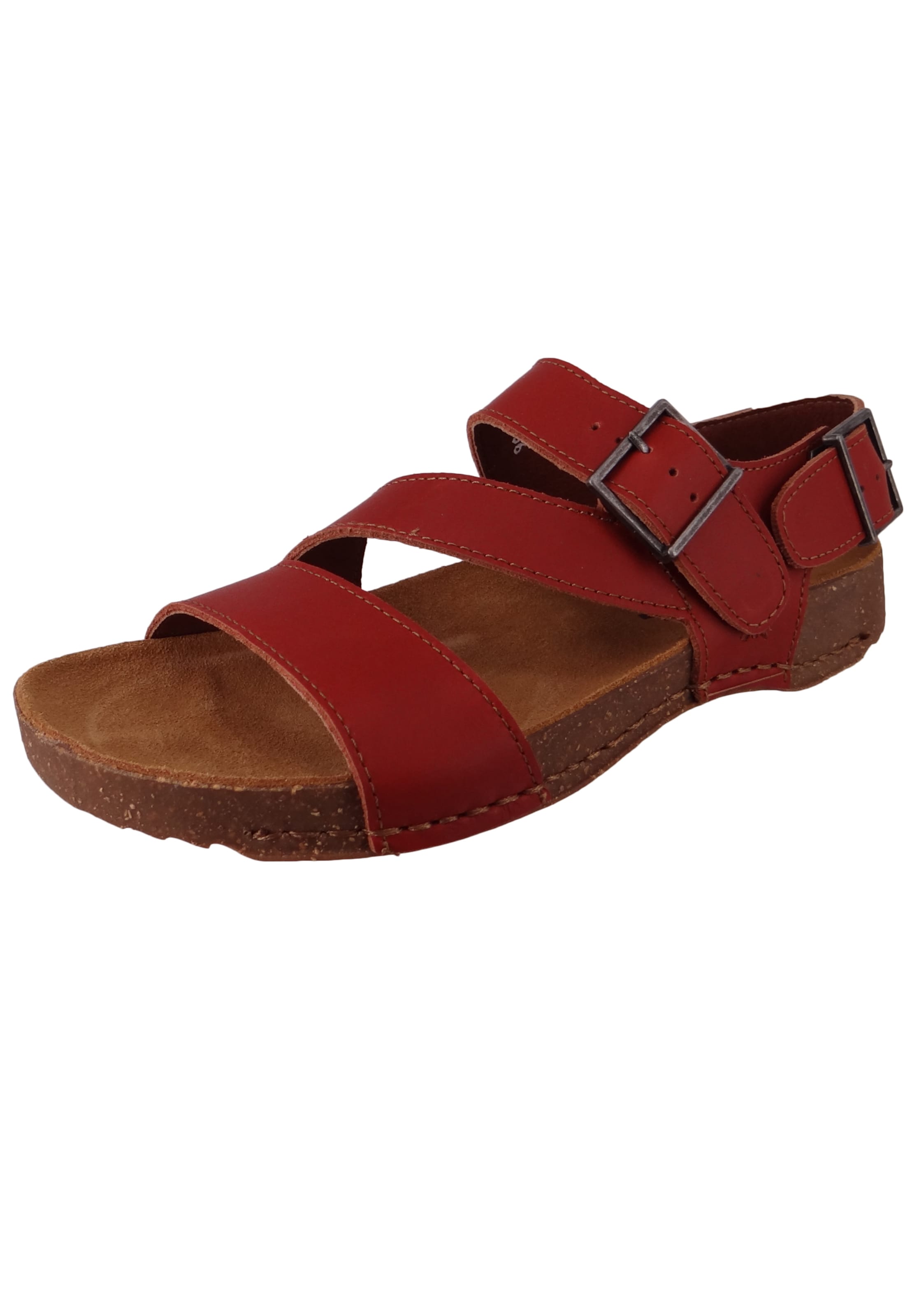 ART - Sandálias com tiras em vermelho: frente