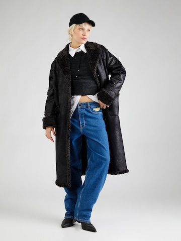 BDG Urban Outfitters Between-Seasons Coat 'Spencer Borg' in Black