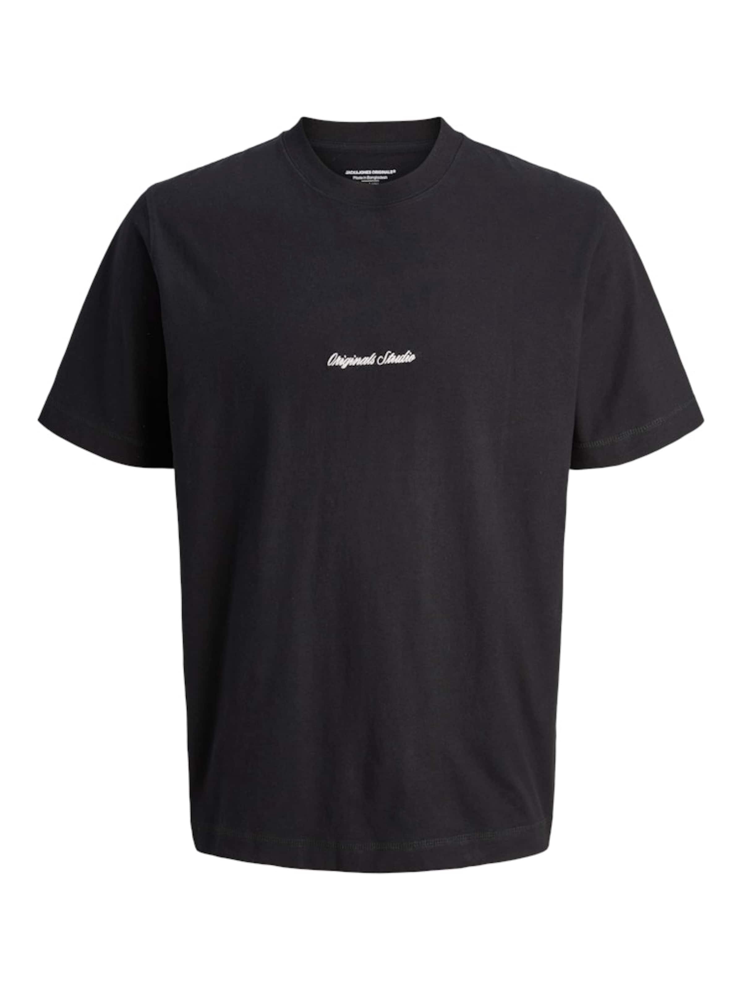 JACK & JONES Shirt 'JORNorrebro' in Black: front