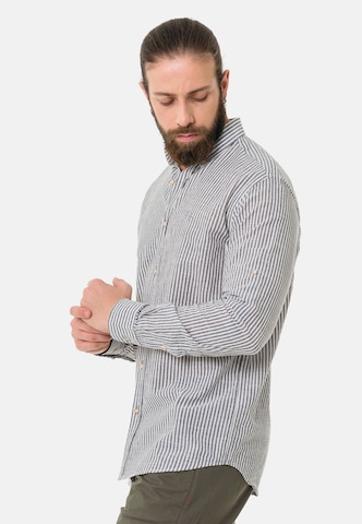 CIPO & BAXX Regular Fit Langarmhemd in Grau