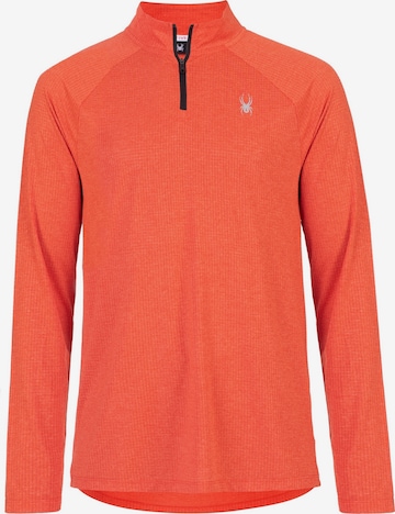 Sweat de sport Spyder en orange : devant