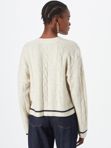 Abercrombie & Fitch Knit Cardigan in Beige